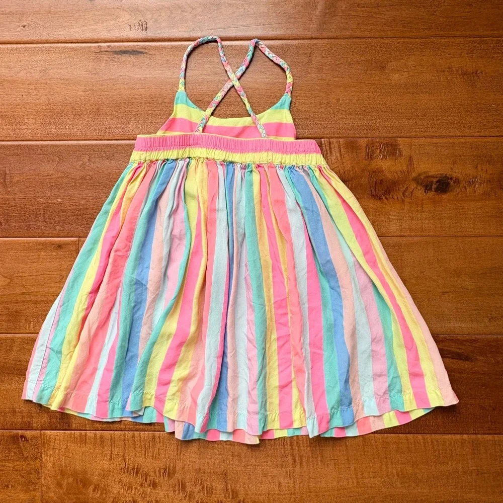 OshKosh B'gosh Sundress‎ Striped Braided Straps, Girls 18M Multicolor